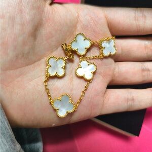 Van Cleef Arpels Silver Bracelet Classic Clover